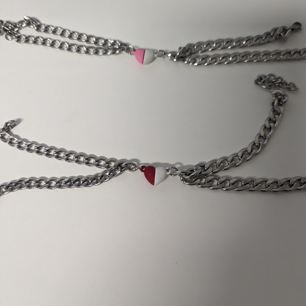 Couple's set magnetic bracelet